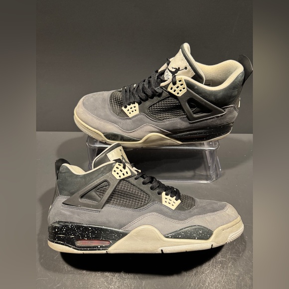 Size 13.5 - Jordan 4 Fear (2013) Black Gray White Shoes Sneakers‎ RARE READ